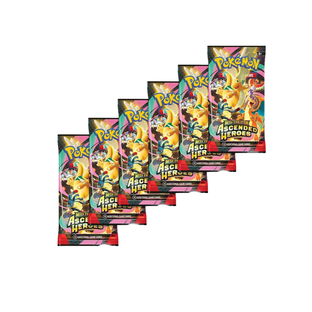 Pokemon Ascended Heroes 6 Pack Bundle — Pokémon TCG | Six Packs