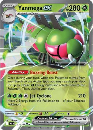 Destined Rivals 003/182 Yanmega ex (Half Art)