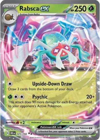 Destined Rivals 025/182 Rabsca ex (Half Art)