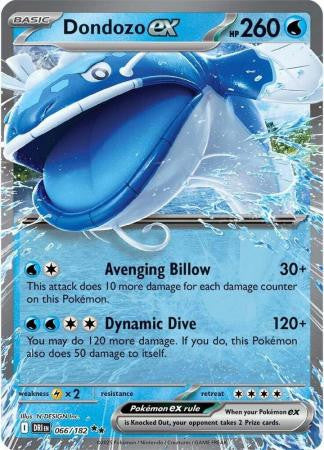 Destined Rivals 066/182 Dondozo ex (Half Art)