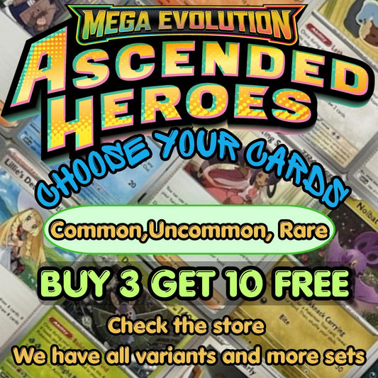 Pokemon - Ascended Heroes -Master Set -  Choose your cards - Buy 3 get 10 free
