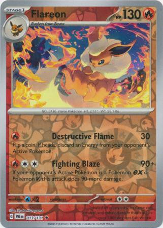 Prismatic Evolutions Master set bulk Fire (Red) Cards