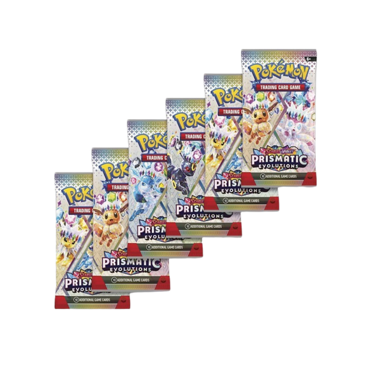 Prismatic Evolutions 6 Pack Bundle — Pokémon TCG | Six Packs of the Most Wanted Set Ever