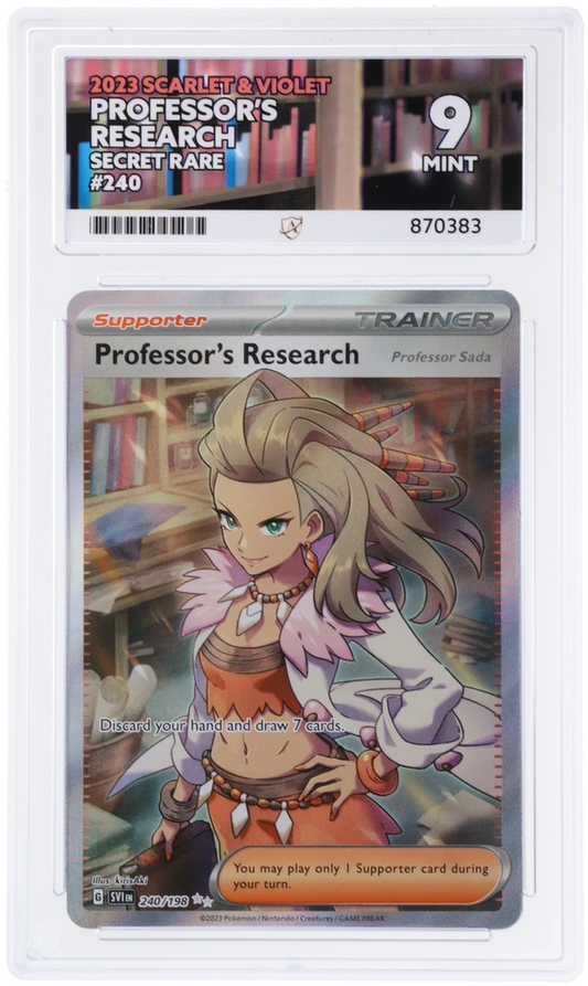 Professor's Research - ACE 9   (Front)