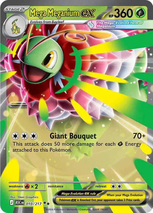 Pokemon Mega Meganium EX - 010/217 Ascended Heroes