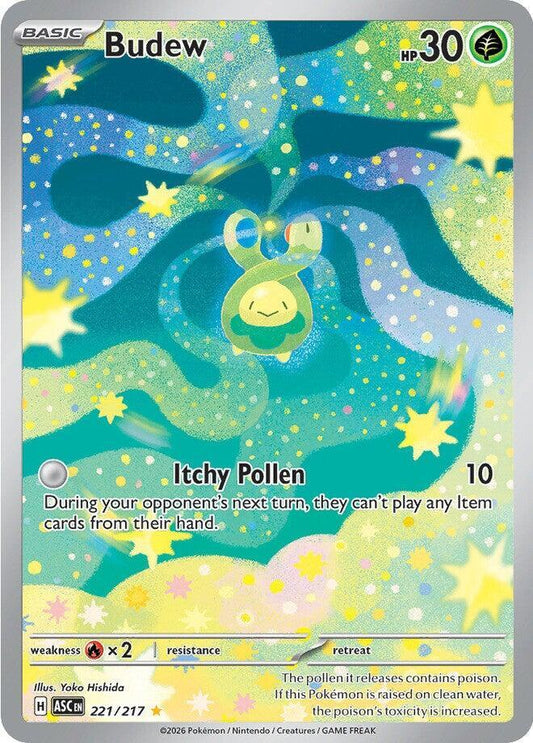 Pokemon - Ascended Heroes - Budew (IR) Illustration Rare English 221/217