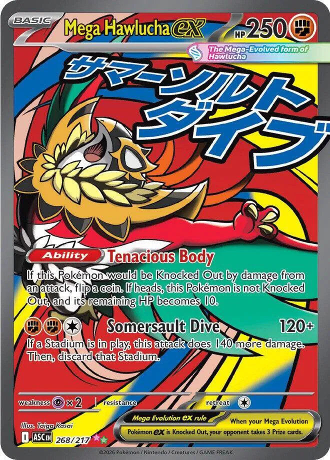 Pokemon Mega Hawlucha MAR (Mega Attack Rare - Ascended Heroes) 268/217